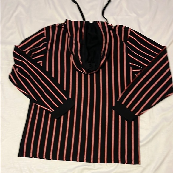V.A.L.A Striped "New York" Hoodie - Size S (possible no label size) new no tags - Picture 4 of 4